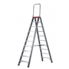 Stepladder, two-sided, FDO 10 with safety bar
